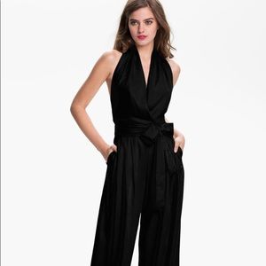 Robert Rodriguez black halter jumpsuit